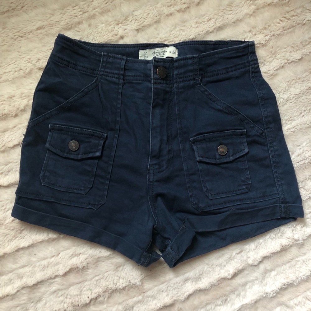 Abercrombie & Fitch navy utility shorts